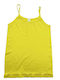 Women's T-Shirt with Spaghetti Strap Yellow