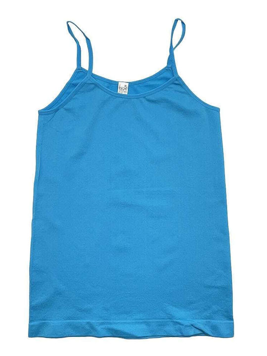 Katia Women's T-Shirt with Spaghetti Strap Blue