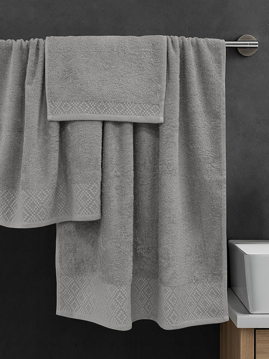 Lino Home Bath Towel Set 3pcs Serapha Mocha Weight 450gr/m²