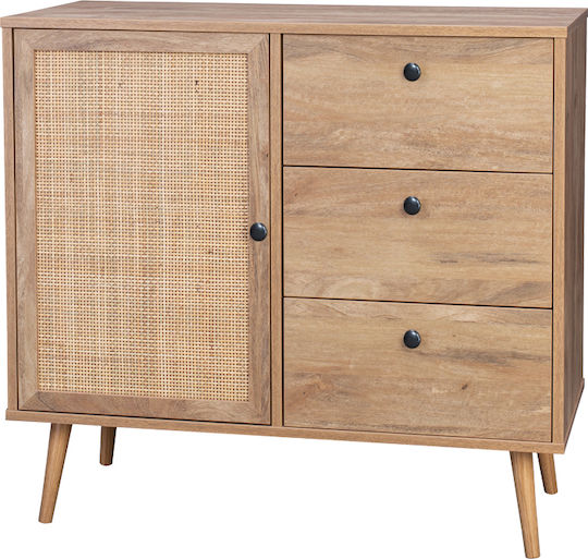 Μπουφές Oslo από Ξύλο με Συρτάρια Sonoma Απόχρωση 85x39x79cm