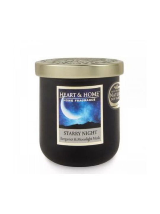 Heart & Home Aromatic Soy Candle with Bergamot & Moonlight Musk Scent 110g