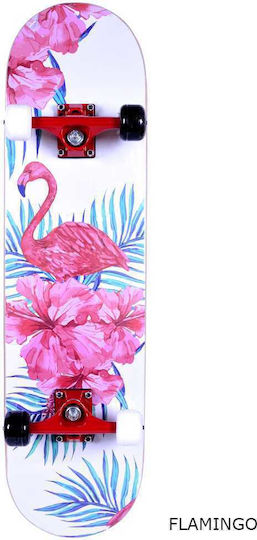 Athlopaidia Trotinetă Îngustă Skateboard-uri Complete Placă Scurtă Portocalie