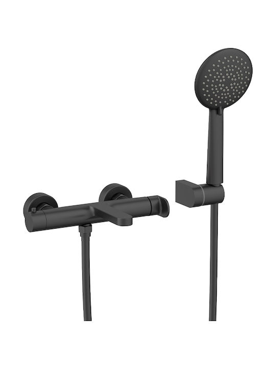 Orabella Mixing Bathtub Shower Faucet Complete Set Black