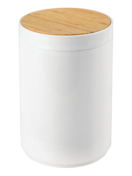 MRShome Plastic Bathroom Basket 5lt White