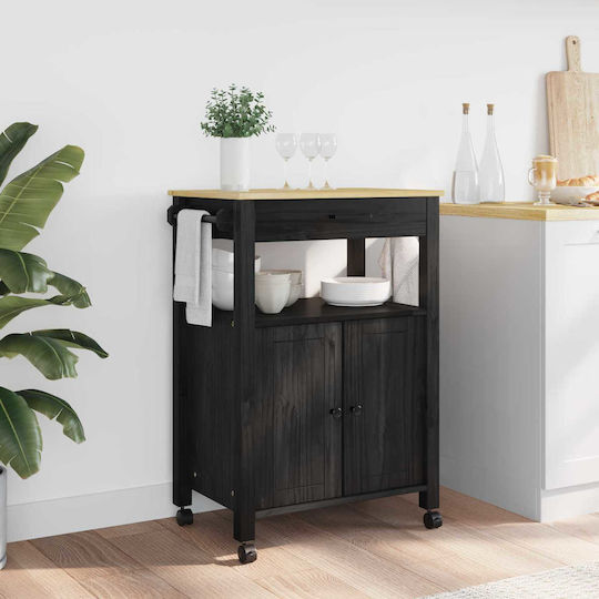 Floor Cabinet Black 60x40x88.5 cm