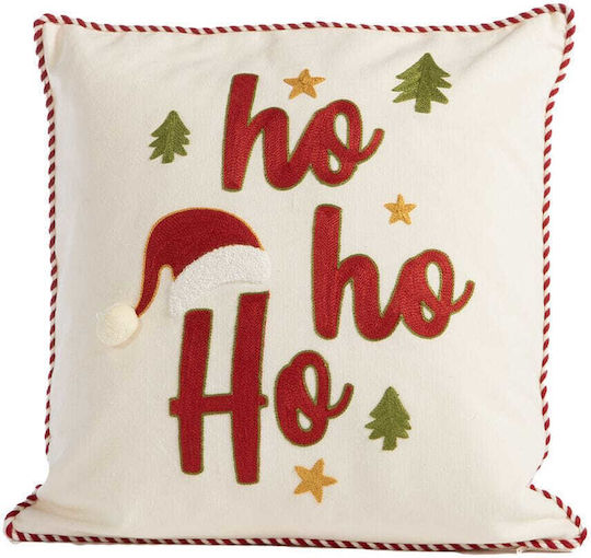 Διακοσμητικό Μαξιλάρι White Christmas Ecru 45x45cm Nef Nef Homeware Βαμβάκι Εκρού 45x45