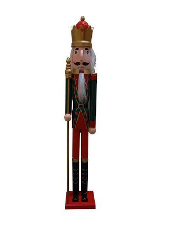 Weihnachts-Nussknacker Holz Schäkel Krone 18x106 cm