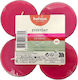 Bolsius Everyday Tealights With Cherry Ice Cream Scent In Burgundy Colour Up To 8 Hours Duration 4 Pieces