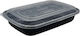Disposable Plastic PP Tableware 750ml Black 50pcs