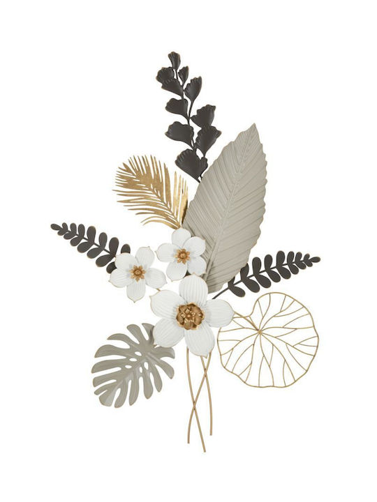 Mauro F Wall Decor Black Made of Metal 96.5x4x71cm