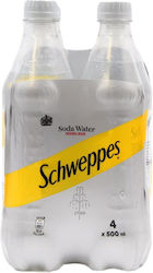Schweppes Σόδα με Ανθρακικό 4x500ml