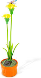 Floare Solară Colorată 8 X 8 X 32 Cm 10 Leduri Alb Cald Galbenă Floare Solară Colorată 8 X 8 X 32 Cm 10 Leduri Alb Cald Galbenă
