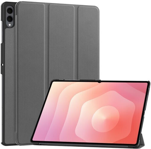 Leather 3-Fold Holder Flip Cover Gray Samsung Galaxy Tab S11 Ultra X930 X936B