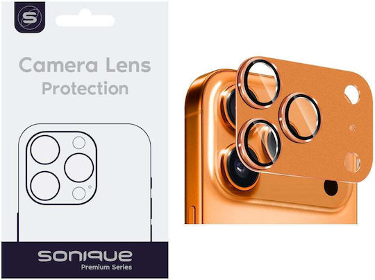 Sonique Lens Full Camera Protection Metal Frame Orange for the Apple iPhone 17 Pro