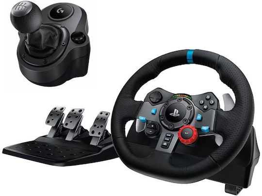 Logitech G29 SE Driving Force + Shifter Steering Wheel with Shifter and Pedals for PC / PS3 / PS4 / PS5 with 900° Rotation