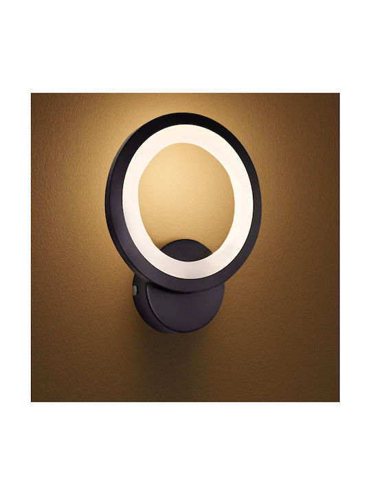 Alista Home Modern Lumină de Perete cu LED Integrat și Lumină Alb Natural Negru
