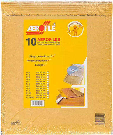 Aerofile Versandumschlag Katalog-Umschlag Gepolstert 10 Stück 17x22.5cm No3