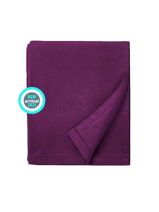 Isadore Lorraine Sheet Super-Double 220x260cm. Purple/Aubergine