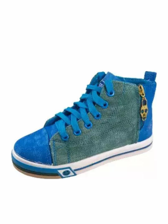 Chippo Kinder Sneakers Hoch Hellblau