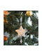 Weihnachtsbaumschmuck Irideszenter Stern Acryl Hänger 2 Formen Schneeflocke Stern