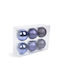 Christmas Tree Decoration Set Purple 6 Pieces Set