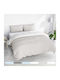 Viosarp Duvet Set Double with Microfiber Filling 200x220cm Beige 3pcs