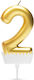 Number 2 Shaped Cake Candle