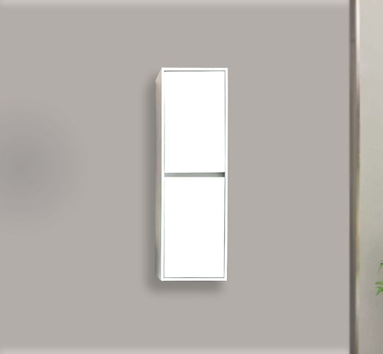 Martin Home 3CLAV037WH Στήλη Μπάνιου Δαπέδου 37.5x30x120cm Λευκή