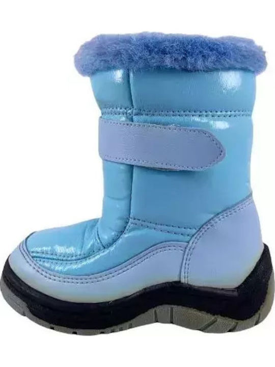 Chippo Kids Snow Boots with Zipper Blue