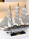 Wooden Decorative Sailboat 33x31cm 7dis48