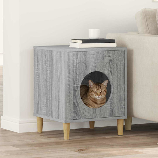 Vidaxl Cat House Gray Sonoma 42.5 x 40 x 52.5 cm