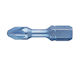 1/4'' Sechskant-Schlag-Bit Blau Shock Din Iso 1173 Form E 6.3 Pozidrive Pz 2 Profil
