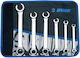 Set Double Offset Ring Wrenches in Pouch 6 Pieces