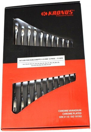 7110 CB Satz Doppelmaulschlüssel Größe 6 32 12 Stück
