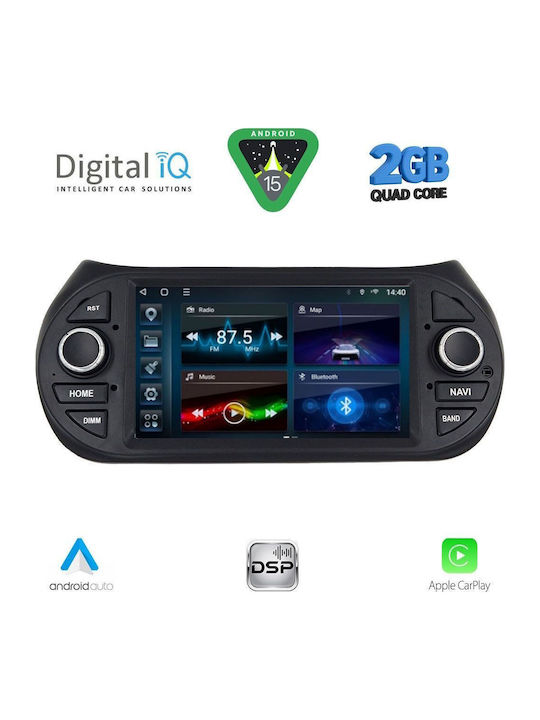 Digital IQ Автомобилна Аудио Система (Блутут/USB/WiFi/GPS/Apple-Carplay/Android-Auto) с Тъчскрийн 7"