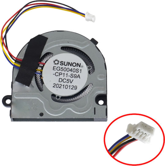 Ανεμιστηράκι Laptop Cpu Cooling Fan Dell Inspiron 13 Pro 5310 Vostro 5310 V5310 Latitude 3320 0prh9f Prh9f Eg50040s1-cp11-s9a 023.100mk.0001 Dc5v 0.1a 4pin Κωδ.81601