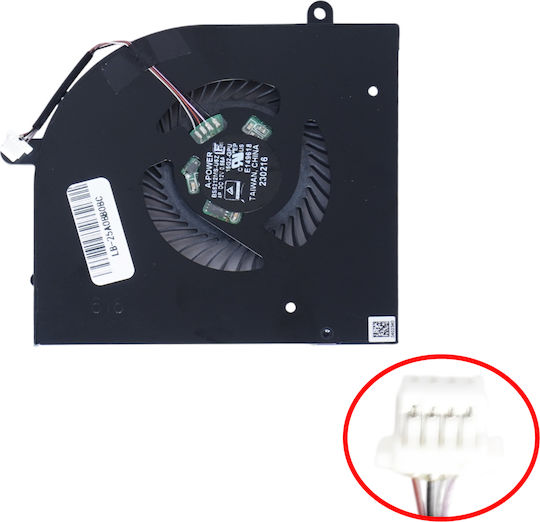 Ανεμιστηράκι Laptop Gpu Cooling Fan Msi Creator Z16p Z16p-b12u Z16hx Studio B12ugst B12umst Ms-15g1 Ms-15g2 15g2-gpu Bs6212ms-u5z 4pin Κωδ.81607