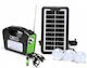 Sistem De Iluminat Solar Cu Obiectiv 3 Becuri Radio Și Încărcător USB GD-16
