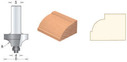 Freza Tijă Insertie Carbura Cu Rulmenți Copiator Profil 1/4'' Concav R8 28.6x57x12.7 S=8x35 Freza Tijă Insertie Carbura Cu Rulmenți Copiator Profil 1/4'' Concav R8 28.6x57x12.7 S=8x35