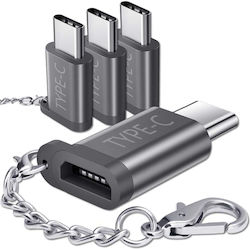 Jsaux micro USB female σε USB-C male 4τμχ Jsaux micro USB female σε USB-C male 4τμχ