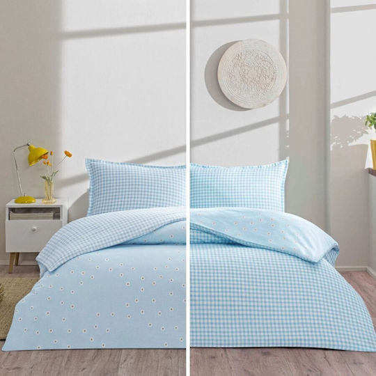 Tac Set Huse Pentru Pilote 100% Bumbac 200x220cm Dublu Cu 2 Fețe De Pernă & 1 Cearșaf Dorian