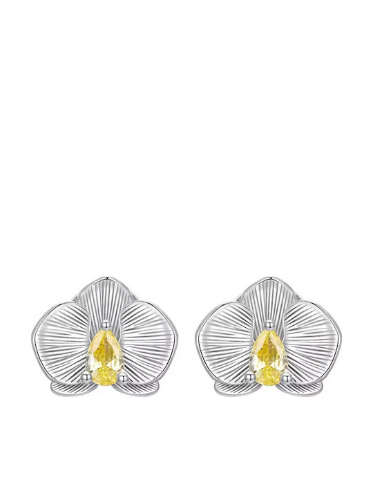Bamoer Earrings made of Silver Gold Plated with Stones