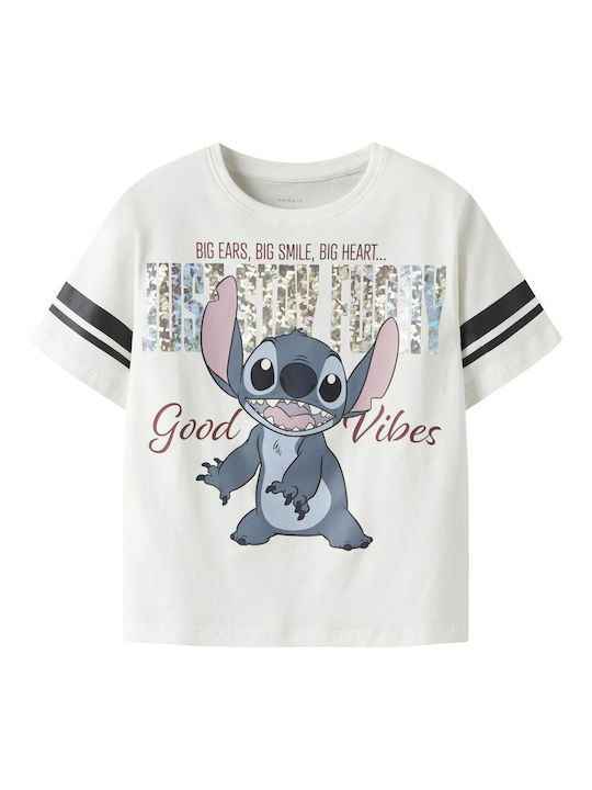 Name It Детска тениска Бял Stitch