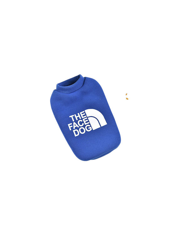 Denik Pets Blue Sweatshirt Dog Face Sleeveless ...
