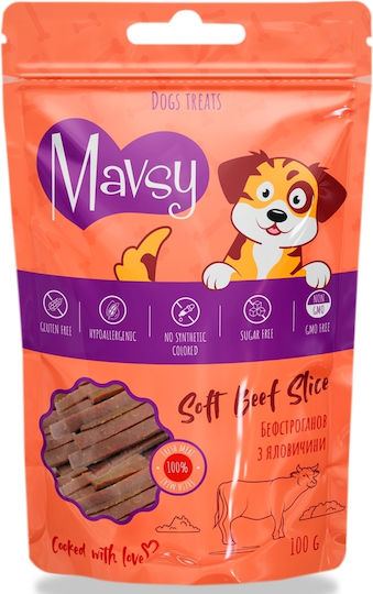 Mavsy Λιχουδιά για Κουτάβια με Βοδινό, Μοσχάρι, Πάπια, Κρέας και Κοτόπουλο 100gr