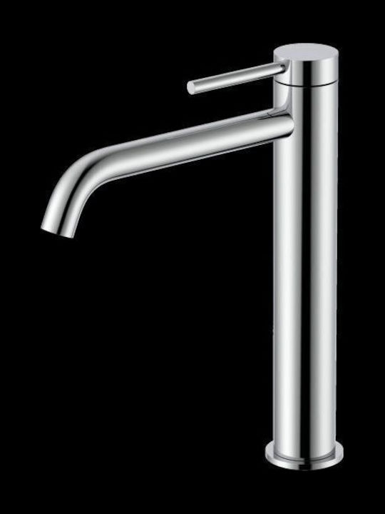 Gloria Mixing Tall Sink Faucet Silver