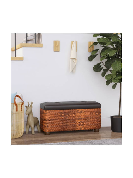 Stool For Living Room With Storage Space Wicker...