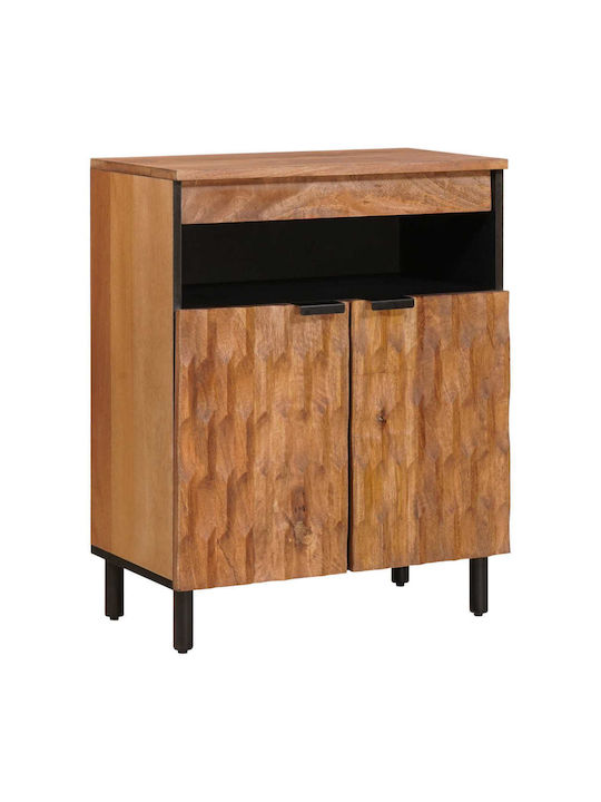 Office Storage Drawer Acacia Brown Finish L60xW33.5xH75cm