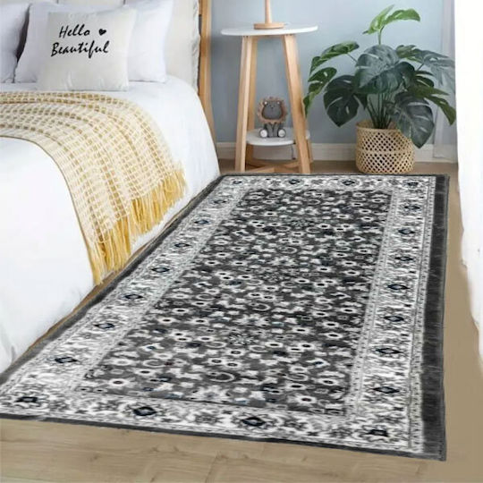 SpitiBazaar Set Modern Schlafzimmer-Teppichsets Synthetisch,Polyester/Cotton/Leather Gray SB-0003 3Stück