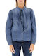 Дълъг ръкав Женска Риза Denim Blue